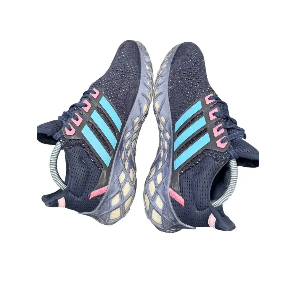 Adidas Ultraboost Web DNA Running Shoes Mens 9 Blue Three Stripes Low Top GX2133